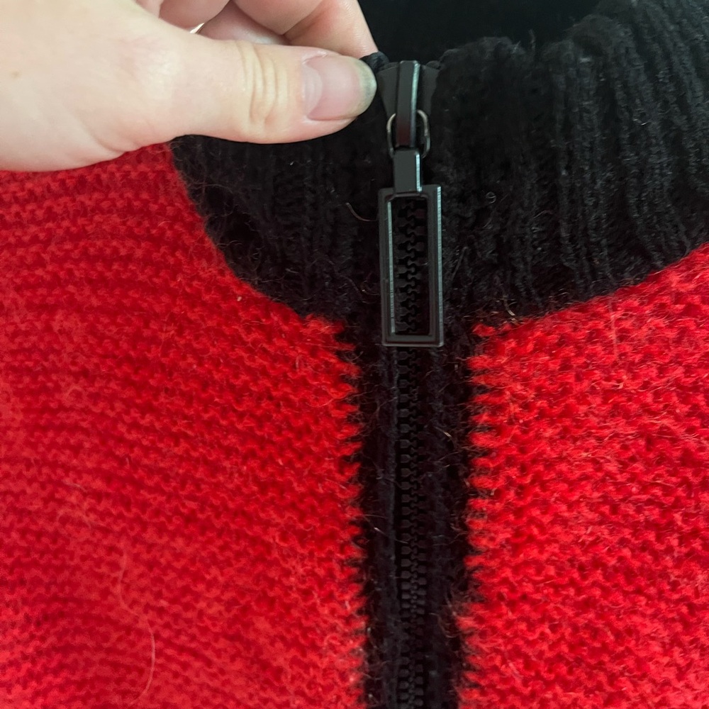 Vintage handmade zip up sweater - Picture 3 of 6